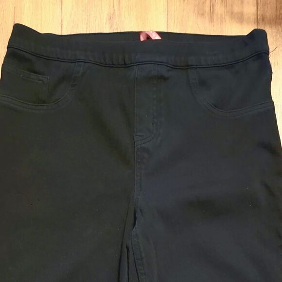 SPANX Stretch Pull-on Jeggings Pants Black Size L - Picture 2 of 5
